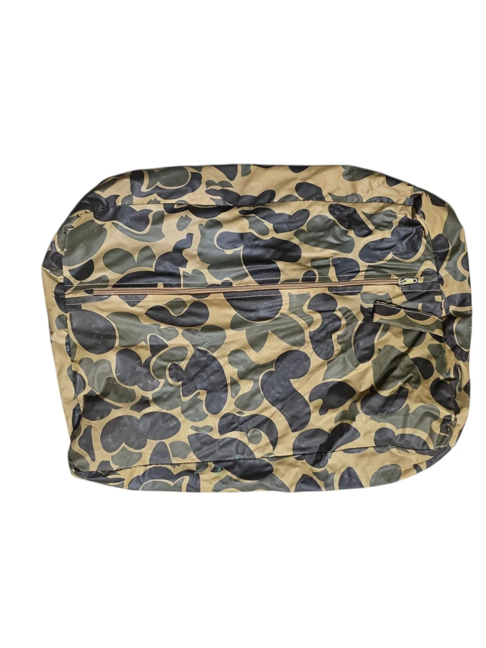 Lot Of 4 Tote & Storage Bags: Camo Raincoat Bag, 2 Totes, & 1 Sweater Storage